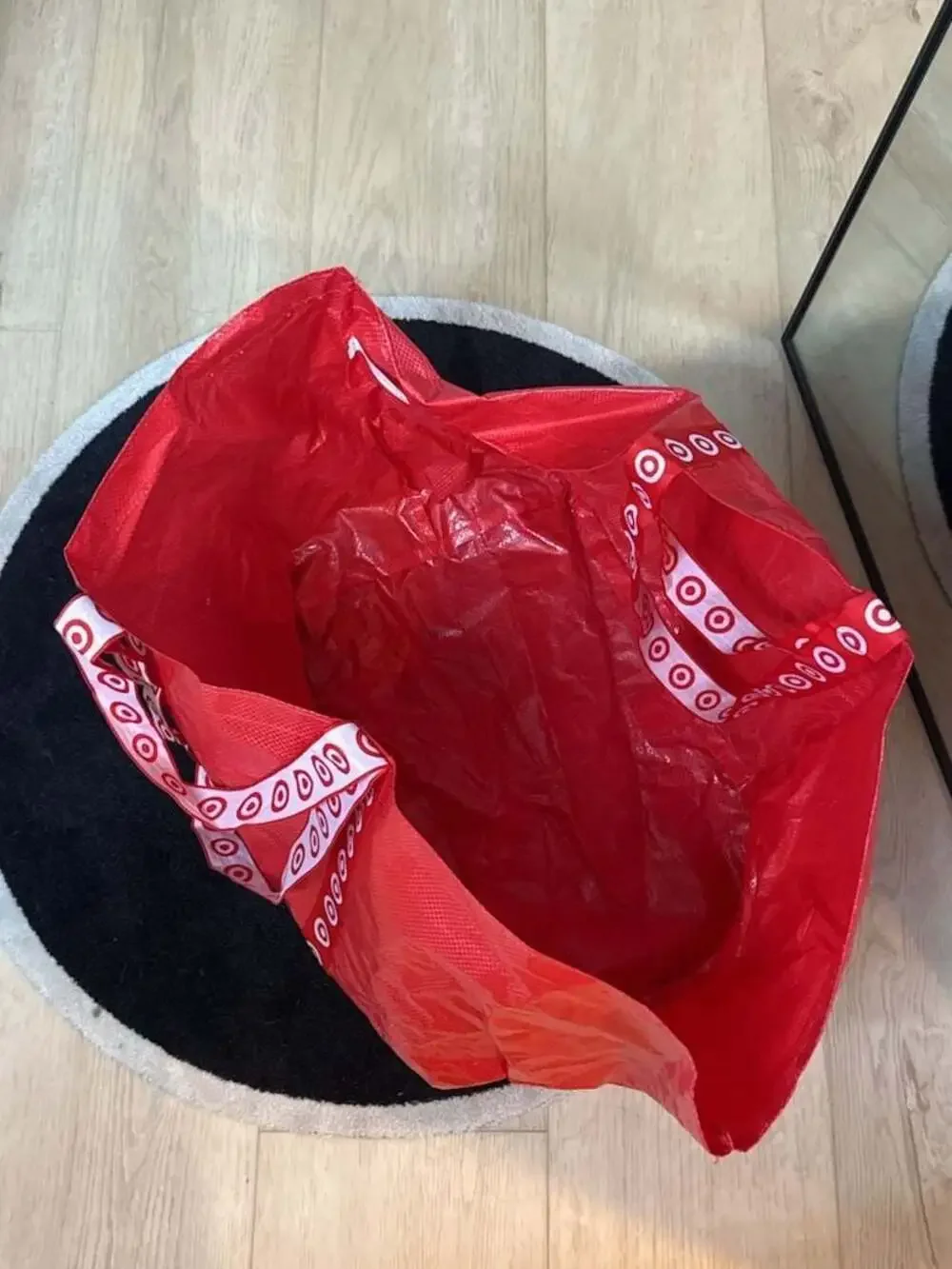 Target Extra Large Recycled Reusable Red Grocery Shopping Tote Bag